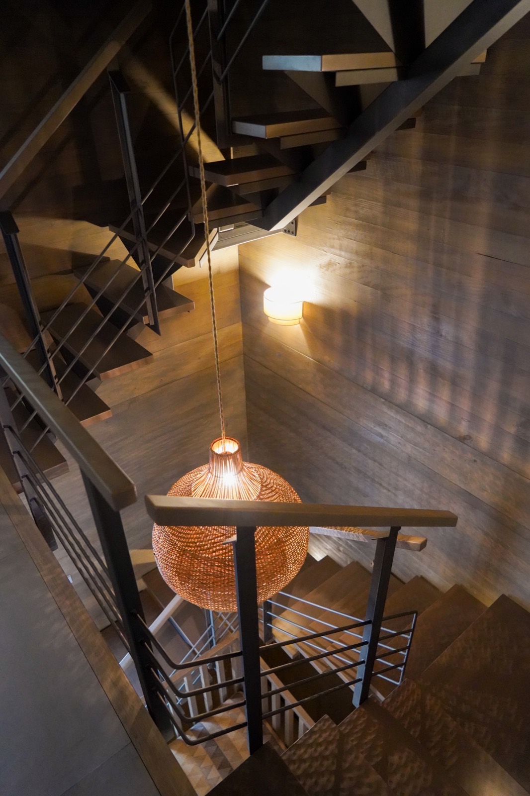 La escalera de madera